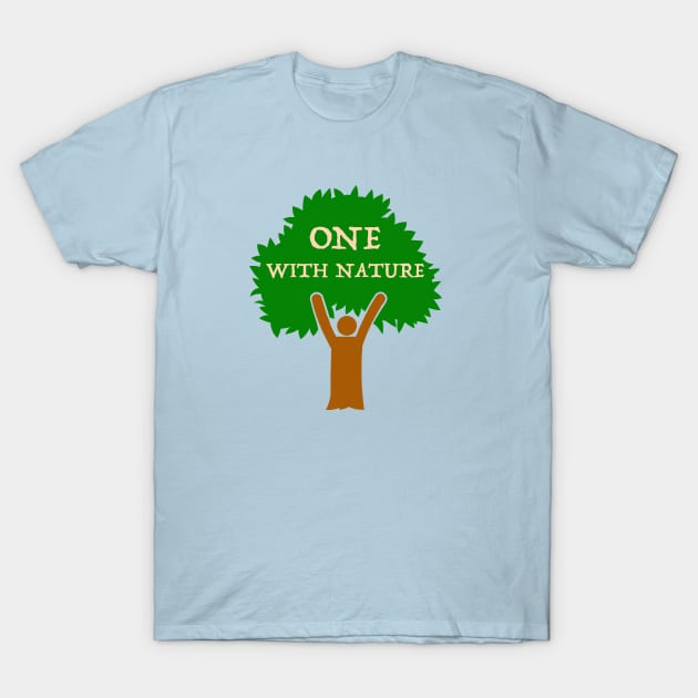 One With Nature T-Shirt by FlashMac